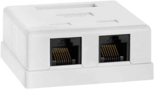Surface Mount Box Cat5e Double - Deal Of The Day