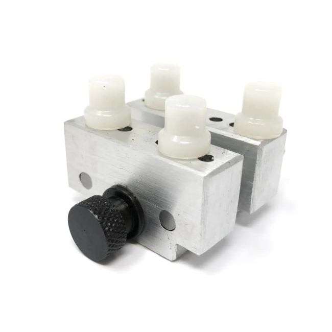 Watch case holder with adjustable pins