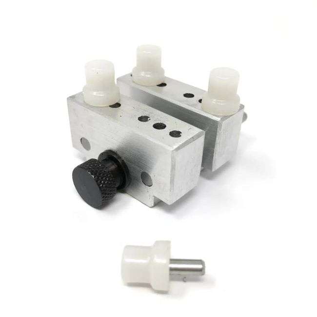 Watch case holder with adjustable pins