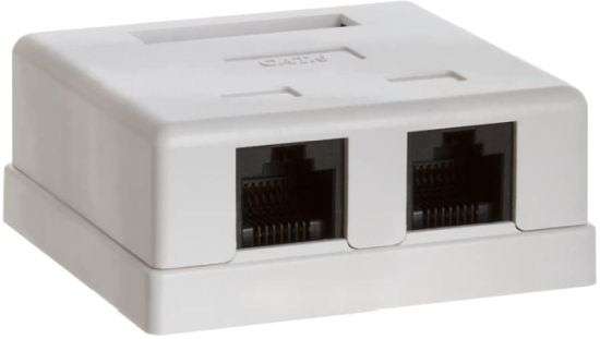 Surface Mount Box Cat6 Double - Deal Of The Day