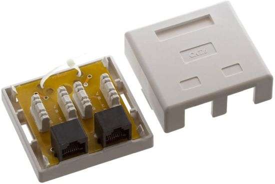 Surface Mount Box Cat6 Double - Deal Of The Day