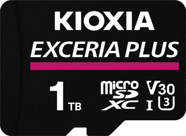 Kioxia Exceria Plus 1TB microSDXC Memory Card UHS-I U3 Class 10 V30 4K