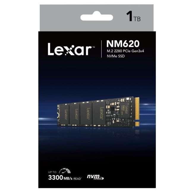 Lexar NM620 M.2 PCIe Gen3x4 NVMe 1TB Solid-State Drive ***Upto 3500MB/s Read***