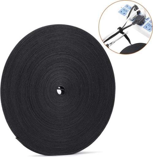 Hook and Loop Reusable Cable Ties 10 Meter Roll