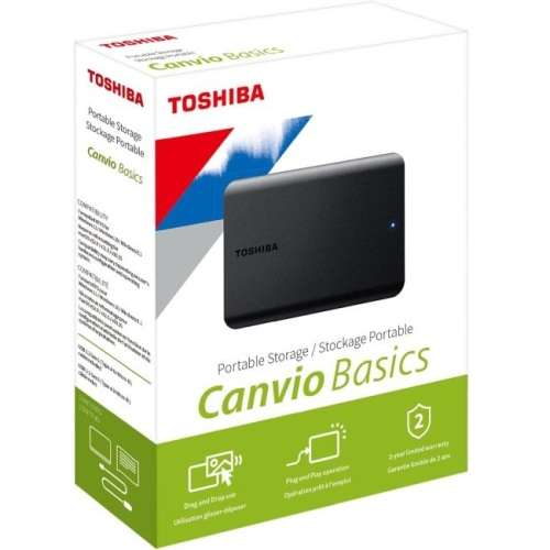 Toshiba Canvio Basics 2TB Portable External Hard Drive USB 3.2