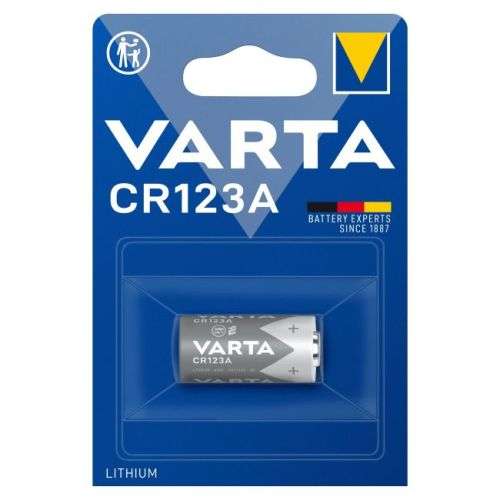 Varta CR123A 3V Lithium Battery x 10