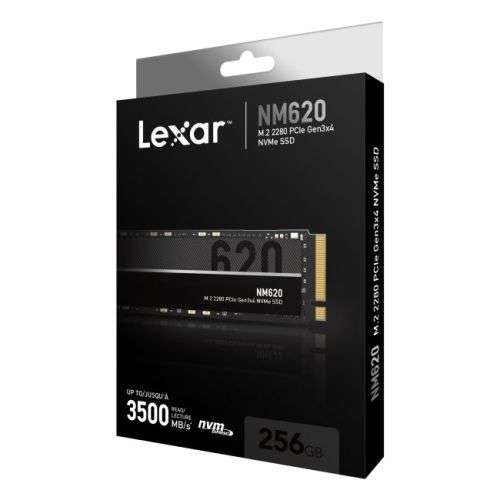 Lexar NM620 M.2 PCIe Gen3x4 NVMe 256GB Solid-State Drive ***Upto 3500MB/s Read***