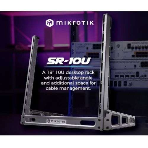 MikroTik 10U Open Frame 2 Post Network Rack
