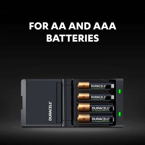 Duracell 45 minutes Battery Charger with 2 AA and 2 AAA