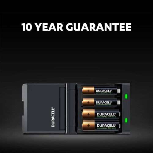Duracell 45 minutes Battery Charger with 2 AA and 2 AAA