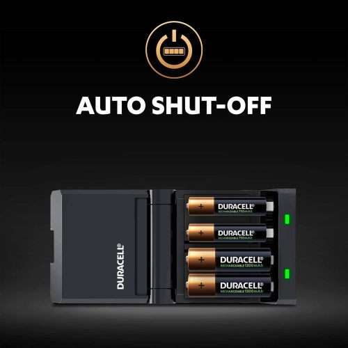 Duracell 45 minutes Battery Charger with 2 AA and 2 AAA