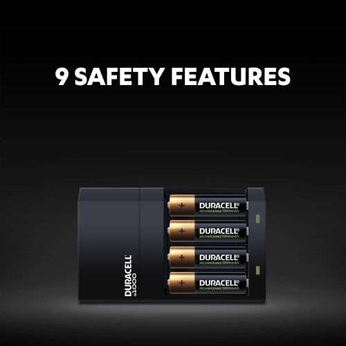 Duracell 4 Hours Battery Charger with 2 AA and 2 AAA