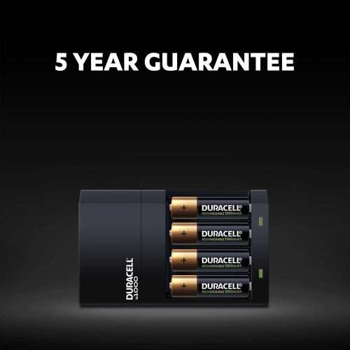 Duracell 4 Hours Battery Charger with 2 AA and 2 AAA
