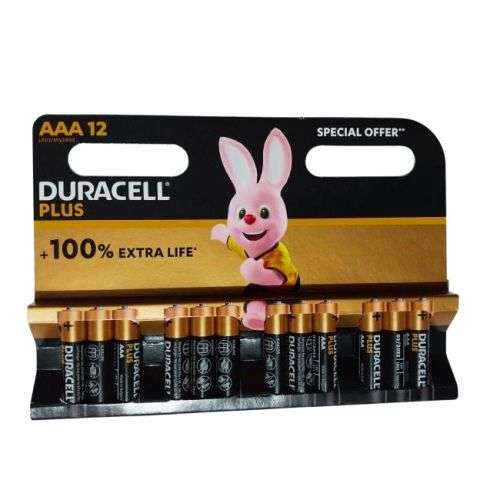 Duracell Plus AAA Batteries - 12 Pack