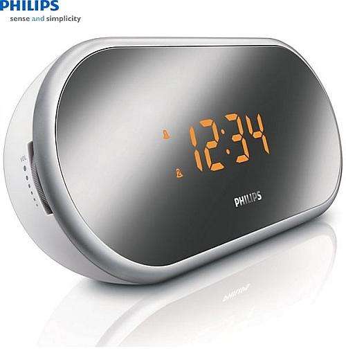 Philips Clock Radio Mirror Finish ***NO RESERVE*** WOW