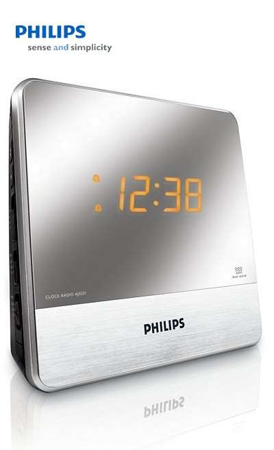 Philips Clock Radio ***NO RESERVE*** Mirror Display