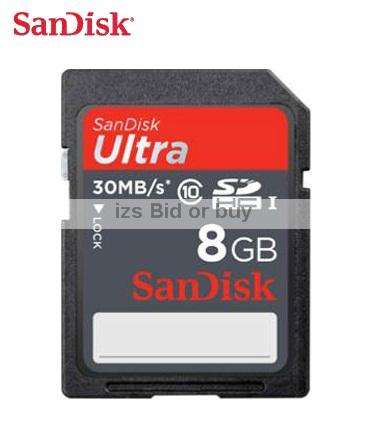 Sandisk 8GB Ultra SDHC Card - Class 10 ***NO RESERVE*** WOW