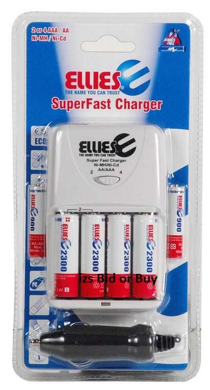 Super Fast Charger - Includes 6 Batteries ***NO RESERVE***