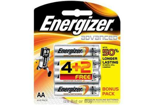 Energizer Advance AA Batteries 4 + 2Free ***WOW*** Limited Stock