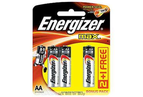 Energizer Max AA Batteries 2 + 1Free ***WOW*** Limited Stock