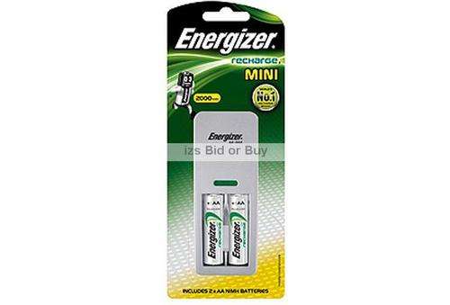 Energizer Mini Charger + 2xAA 2000mAh Batteries ***NO RESERVE***