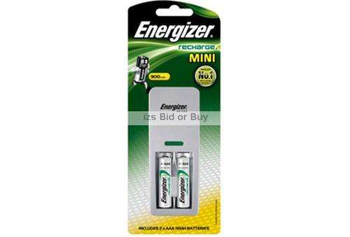 Energizer Mini Charger + 2xAAA 900mAh Batteries ***NO RESERVE***