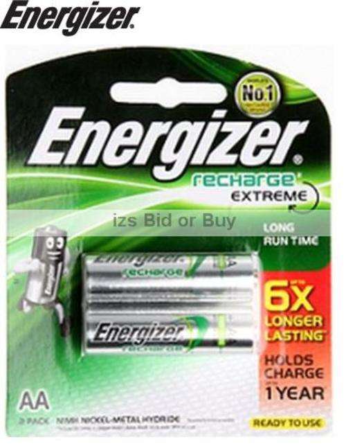 Energizer Rechargeable Extreme AA Batteries 2300mAh - 2 Pack