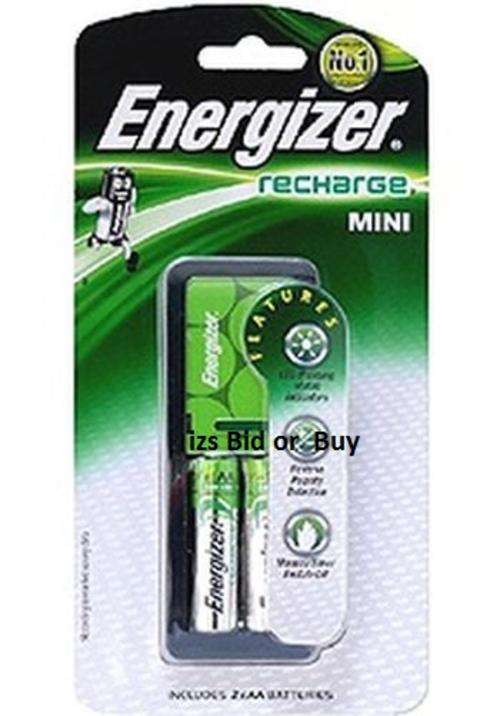 Energizer Mini Charger + 2xAA 1300mAh Batteries ***NO RESERVE***