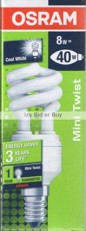 Osram Duluxstar 8W Mini Twist E14 Energy Saver Bulb