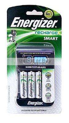 Energizer Smart Charger + 4xAA 1500mAh Batteries