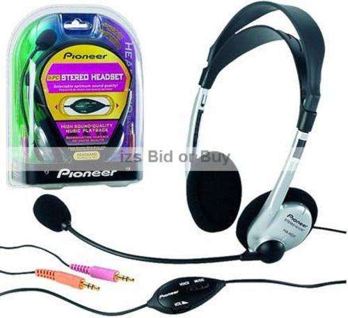 Pioneer Headband Headphones With Mic ***NO RESERVE*** WOW