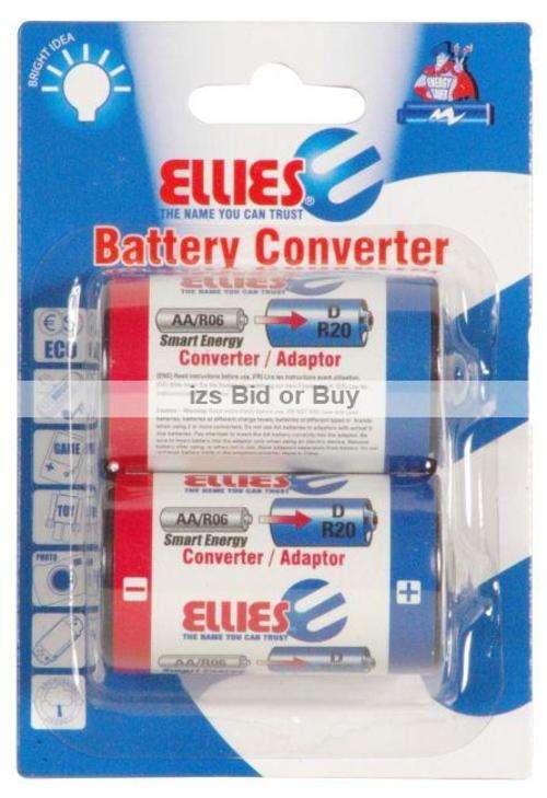 Ellies AA To D Battery Converter