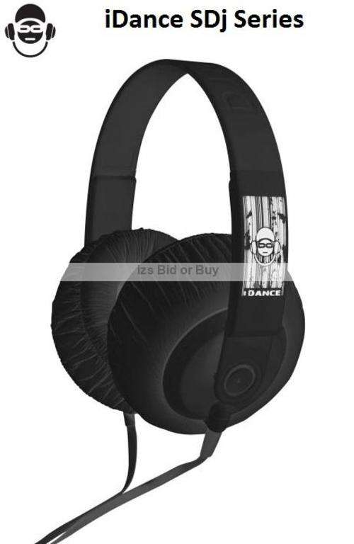 iDance SDj Headphones With in Line Microphone - Black ***NO RESERVE*** WOW