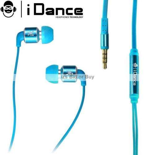 iDance 2Loud Earphones with in-Line Mic - Blue ***NO RESERVE*** WOW