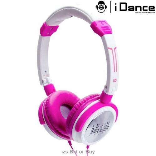 iDance Crazy DJ Headphones With in Line Microphone - Pink ***NO RESERVE*** WOW