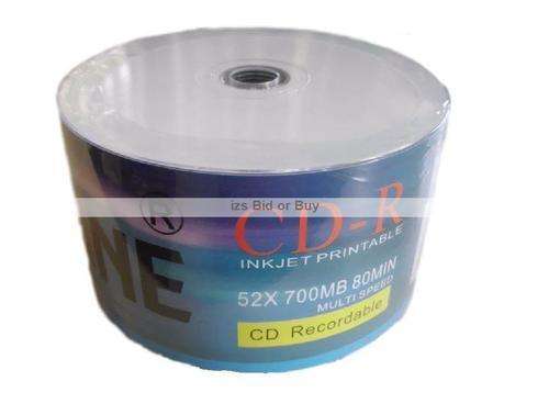 Baseline 50 Pack Blank Printable CD-R Shrink Packed ***WOW***
