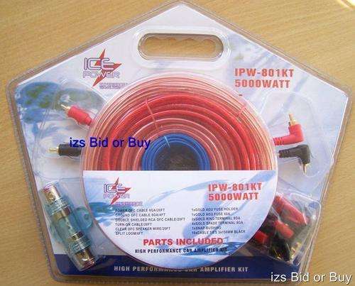 IcePower Complete Amplifier Wiring Kit - 8 Gauge ***NO RESERVE***