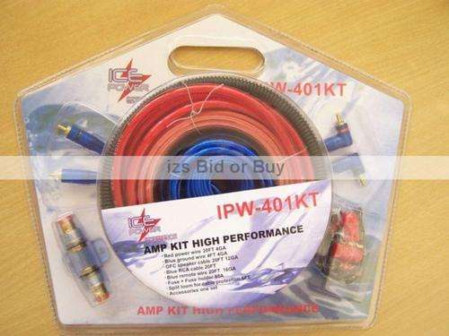 IcePower Complete Amplifier Wiring Kit - 4 Gauge ***NO RESERVE***