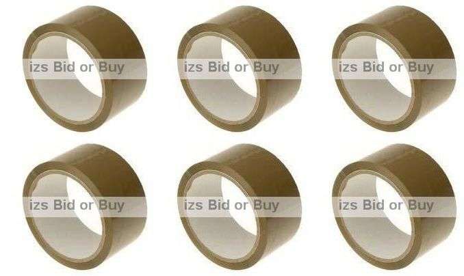 Packing Tape Buff 48mm x 100M (6 Rolls)