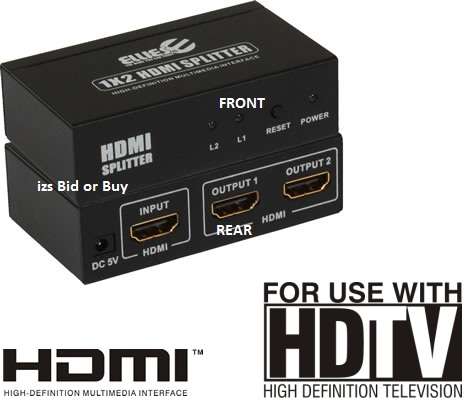 Ellies 1 x 2 HDMI Splitter ***NO RESERVE***