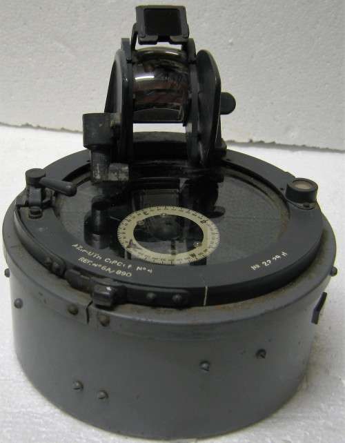 WWII LANCASTER/HALIFAX SIGHTING COMPASS IN VERY GOOD CONDITION - AZIMUTH CIRCLE No4