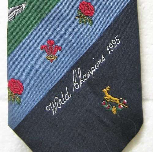 "WORLD CHAMPIONS 1995" RUGBY TIE IN GOOD CONDITION