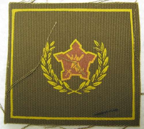 SADF ARMY VOLUNTEER 5 YEAR SERVICE CLOTH BREAST BADGE UNUSED