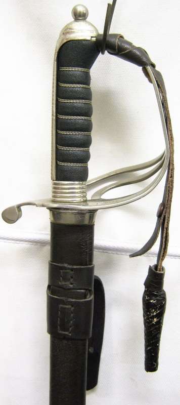 OLD S.A.P. OFFICERS PARADE SWORD WITH SCABBARD AND SAM BROWNE - NO MAKERS MARK