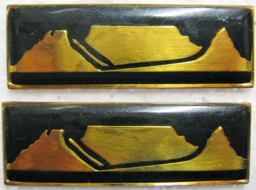 SADF PAIR OF WESTERN PROVINCE COMMAND COMMAND BAR WITH PINS IN GOOD CONDITION