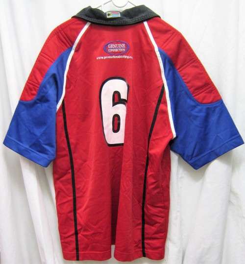 SAS DRAKENSBERG PLAYERS NO.6 JERSEY FOR MILITARY INTER UNIT GAMES - XL PADDED SHOULDERS GOOD COND
