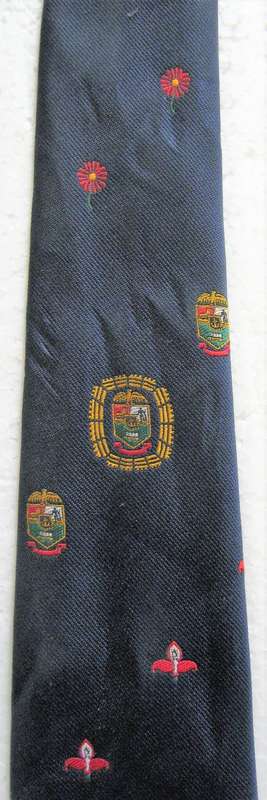 OLD TRANSVAAL CURRIE CUP RUGBY TIE WITH EMBLEMS OF THE 6 UNIONS IN THE COMPETITION
