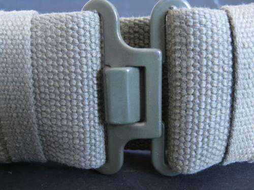 S.A.D.F. WEB BELT AS NEW CAN GO TO +- 38 INCHES