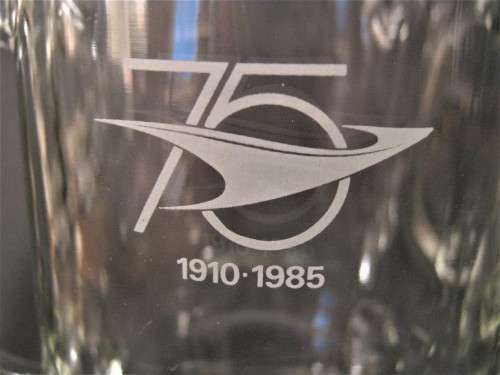 4 OLD SOUTH AFRICAN RAILWAYS 75 YEAR 1910 -1985 ANNIVERSARY BEER MUGS IN VERY GOOD CONDITION