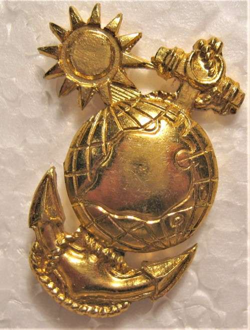 TAIWAN - REPUBLIC OF CHINA - MARINES BREAST BADGE WITH PINS 40 X 25 MM - UNUSED